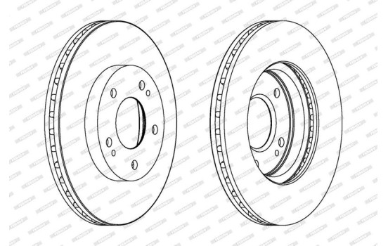 Bromsskiva PREMIER DDF1393 Ferodo, bild 2