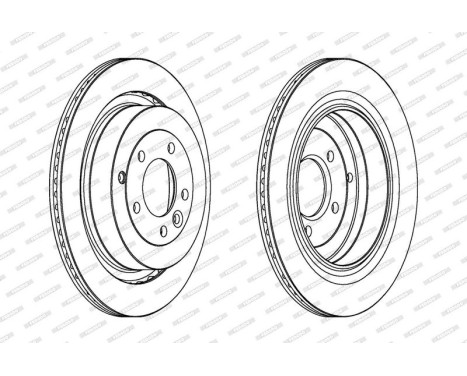 Bromsskiva PREMIER DDF1433C-1 Ferodo, bild 2
