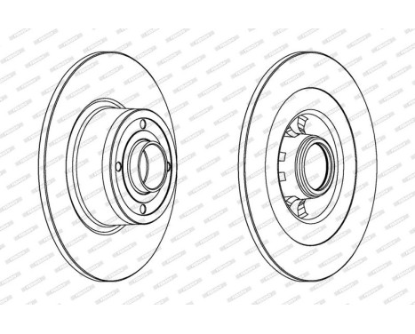 Bromsskiva PREMIER DDF1443C-1 Ferodo, bild 2