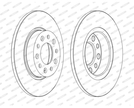 Bromsskiva PREMIER DDF1450C Ferodo