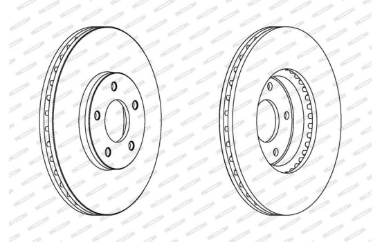 Bromsskiva PREMIER DDF1478C-1 Ferodo, bild 2