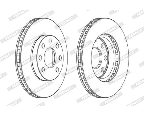 Bromsskiva PREMIER DDF151 Ferodo, bild 2