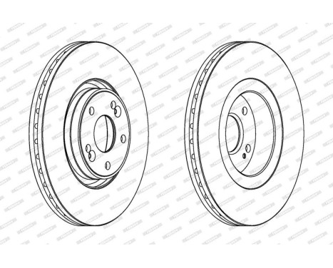 Bromsskiva PREMIER DDF1511C-1 Ferodo, bild 2