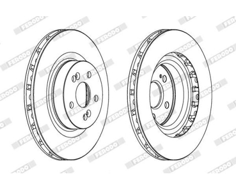 Bromsskiva PREMIER DDF1524C-1 Ferodo, bild 2