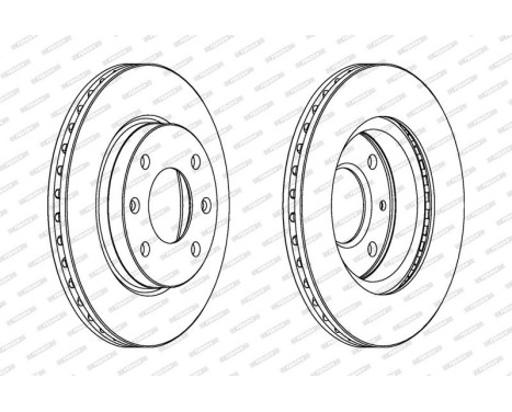 Bromsskiva PREMIER DDF154 Ferodo, bild 2