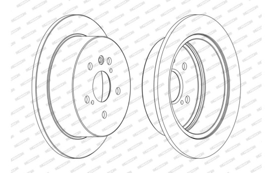 Bromsskiva PREMIER DDF1545C Ferodo