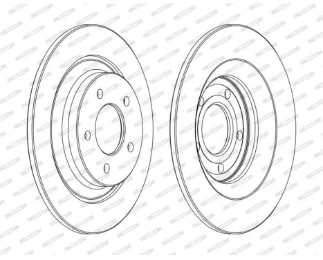 Bromsskiva PREMIER DDF1547C Ferodo