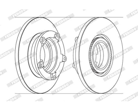 Bromsskiva PREMIER DDF1573-1 Ferodo, bild 2