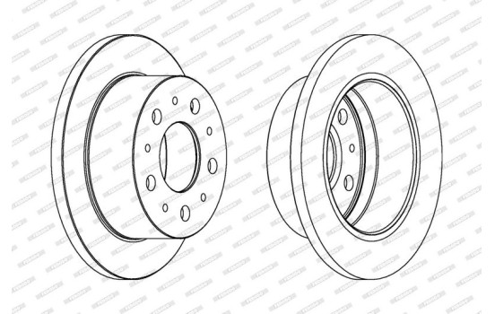 Bromsskiva PREMIER DDF1574 Ferodo, bild 2