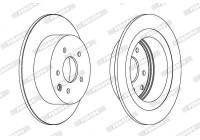Bromsskiva PREMIER DDF1590C Ferodo