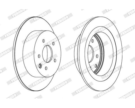 Bromsskiva PREMIER DDF1590C Ferodo