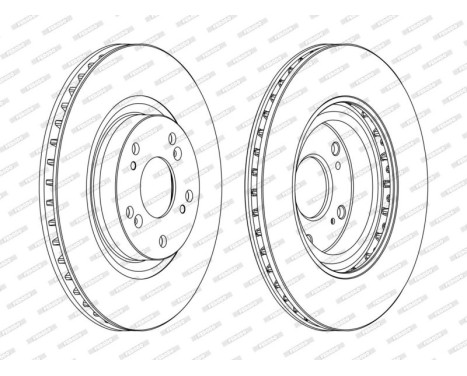 Bromsskiva PREMIER DDF1596C Ferodo
