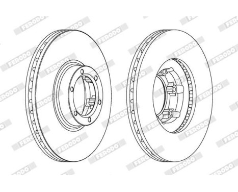 Bromsskiva PREMIER DDF160 Ferodo, bild 2