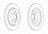 Bromsskiva PREMIER DDF1600 Ferodo