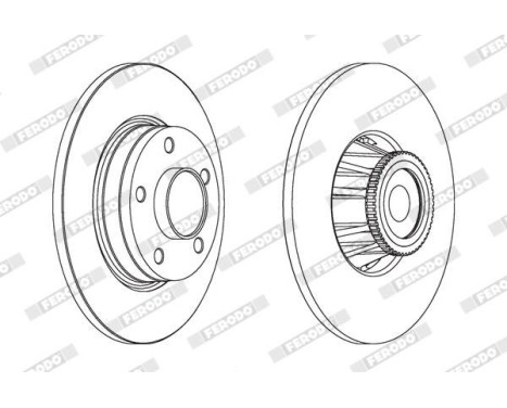 Bromsskiva PREMIER DDF1623-1 Ferodo, bild 2