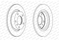 Bromsskiva PREMIER DDF1651C Ferodo