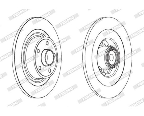 Bromsskiva PREMIER DDF1654-1 Ferodo, bild 2