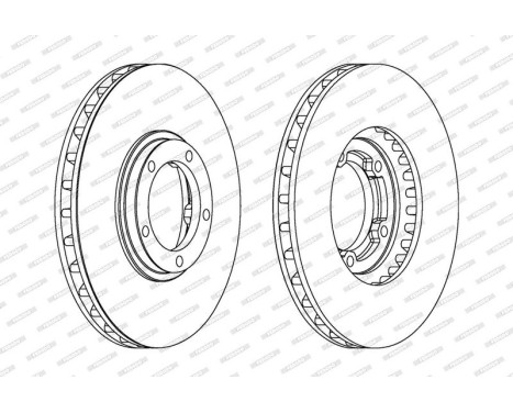 Bromsskiva PREMIER DDF1658 Ferodo, bild 2
