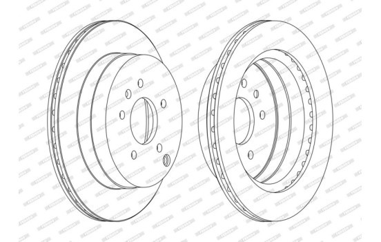 Bromsskiva PREMIER DDF1660C Ferodo