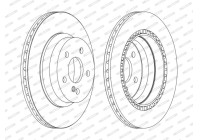Bromsskiva PREMIER DDF1672C Ferodo