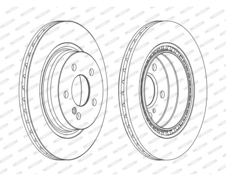 Bromsskiva PREMIER DDF1700C Ferodo