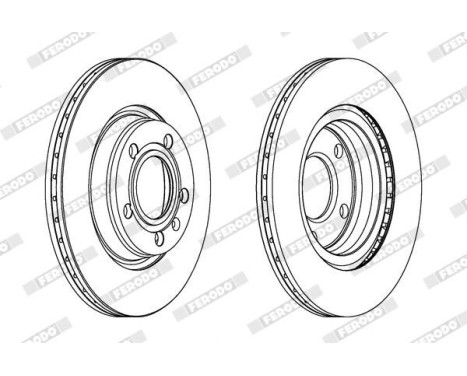 Bromsskiva PREMIER DDF1708 Ferodo, bild 2