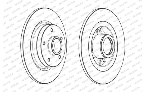 Bromsskiva PREMIER DDF1731-1 Ferodo, bild 2