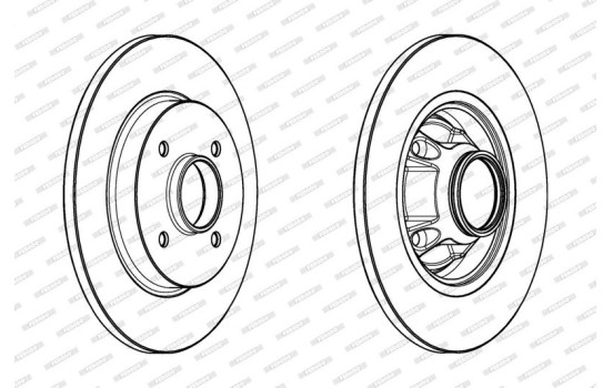 Bromsskiva PREMIER DDF1735-1 Ferodo, bild 2