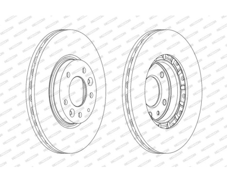 Bromsskiva PREMIER DDF1739C Ferodo, bild 2