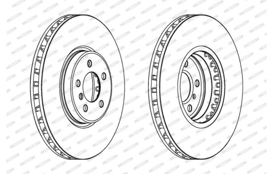 Bromsskiva PREMIER DDF1746C-1 Ferodo