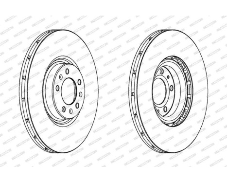 Bromsskiva PREMIER DDF1747C-1 Ferodo, bild 2