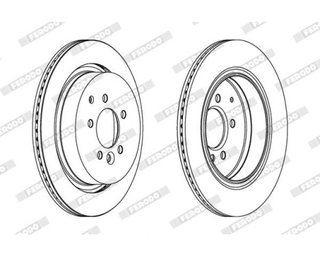 Bromsskiva PREMIER DDF1752 Ferodo, bild 2
