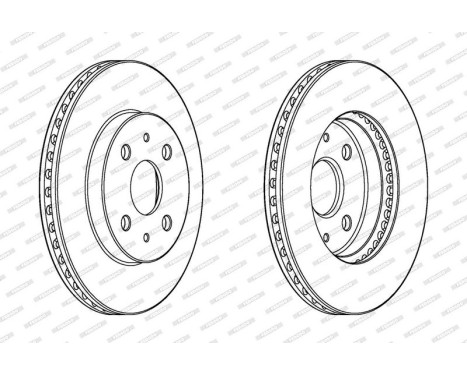 Bromsskiva PREMIER DDF1758C Ferodo
