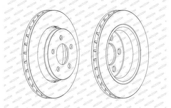 Bromsskiva PREMIER DDF1759 Ferodo, bild 2