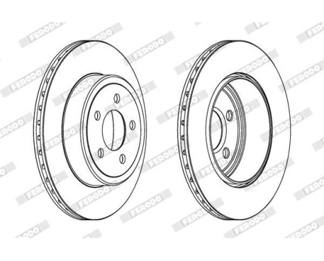 Bromsskiva PREMIER DDF1766C-1 Ferodo, bild 2