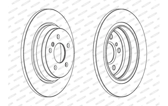Bromsskiva PREMIER DDF1770C Ferodo, bild 2