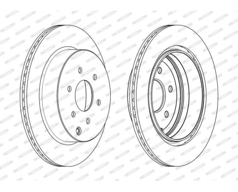 Bromsskiva PREMIER DDF1785C Ferodo, bild 2
