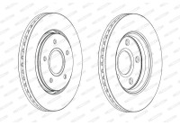 Bromsskiva PREMIER DDF1807C Ferodo