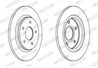 Bromsskiva PREMIER DDF1808C Ferodo