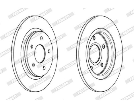 Bromsskiva PREMIER DDF1808C Ferodo