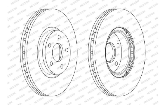 Bromsskiva PREMIER DDF1835C-1 Ferodo, bild 2