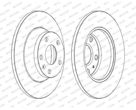 Bromsskiva PREMIER DDF1848C Ferodo
