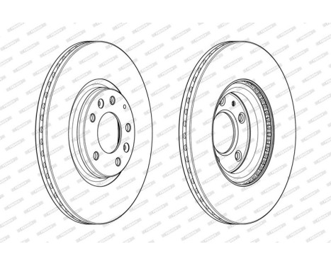 Bromsskiva PREMIER DDF1880C Ferodo