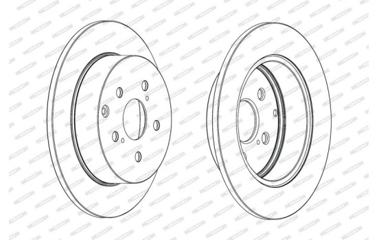 Bromsskiva PREMIER DDF1881C Ferodo, bild 2