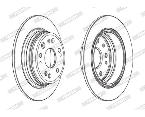 Bromsskiva PREMIER DDF1933 Ferodo