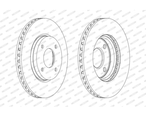 Bromsskiva PREMIER DDF1940 Ferodo, bild 2
