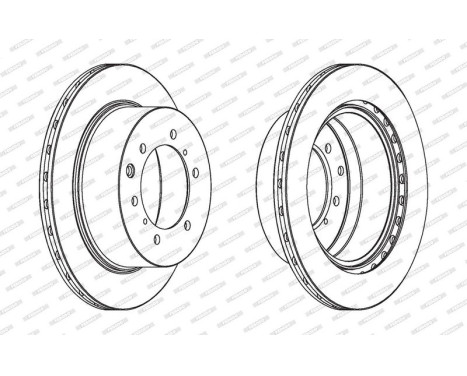 Bromsskiva PREMIER DDF1954 Ferodo, bild 2