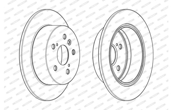 Bromsskiva PREMIER DDF1980C Ferodo, bild 2