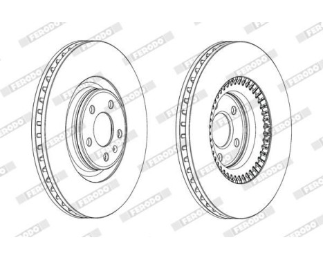 Bromsskiva PREMIER DDF1987C-1 Ferodo, bild 2