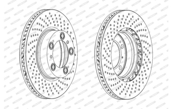 Bromsskiva PREMIER DDF2020RC-1 Ferodo, bild 2